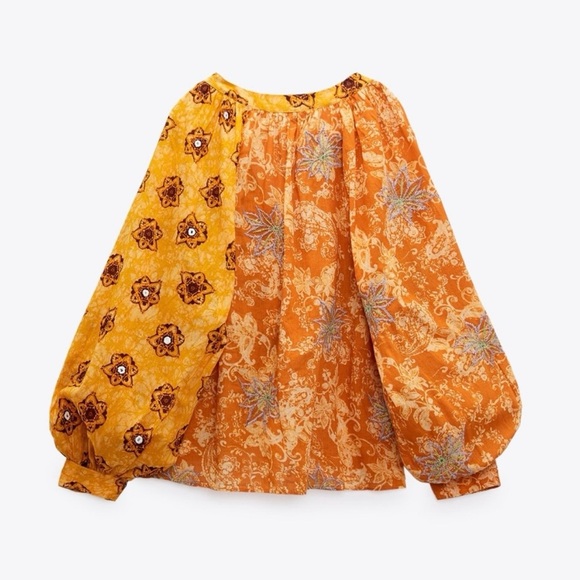 Zara | Boho Floral Blouse - Picture 9 of 9